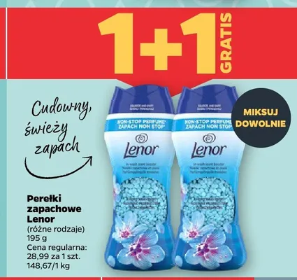 Perełki zapachowe Lenor Fresh promocja w Netto
