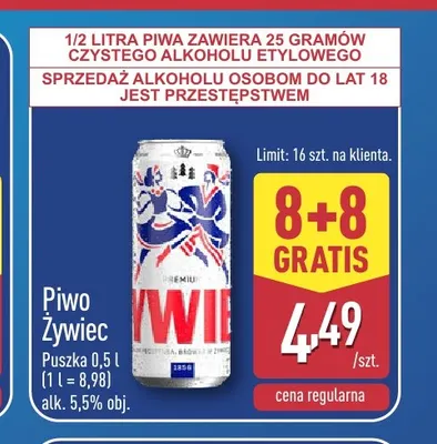 Piwo Żywiec promocja w Aldi