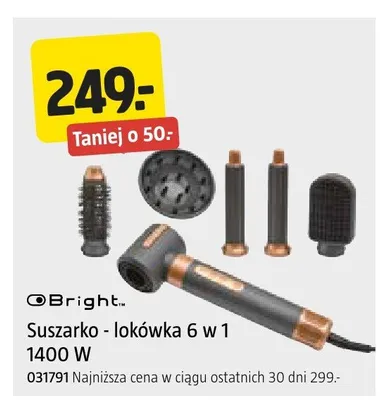 Suszarko-lokówka 6 w 1 Bright 1400W promocja w Jula