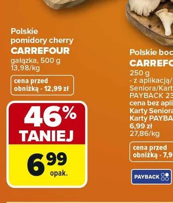 Polskie pomidory cherry gałązka CARREFOUR promocja w Carrefour
