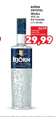 Wódka Björn Crystal 40% promocja w Kaufland