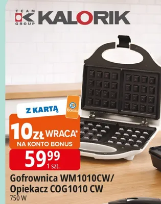 Gofrownica WM1010CW / Opiekacz COG1010 CW promocja w Leclerc