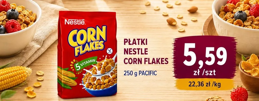 Płatki Nestlé Corn Flakes promocja w emma MARKET