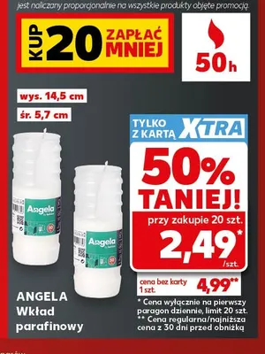 Wkład parafinowy Angela promocja w Kaufland