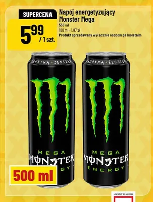 Napój energetyzujący Monster Mega promocja w POLOmarket