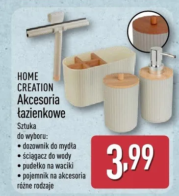 Akcesoria łazienkowe Home Creation promocja w Aldi