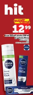 Pianka do golenia Nivea Men Hydrocare Shaving Cream promocja w TOPAZ