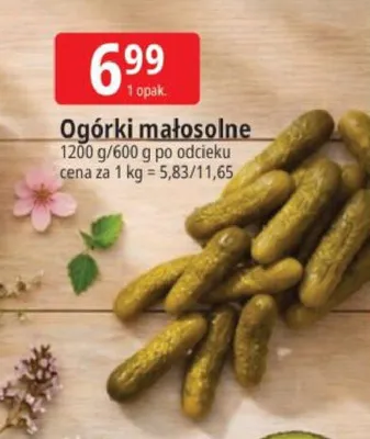 Ogórki małosolne promocja w Leclerc