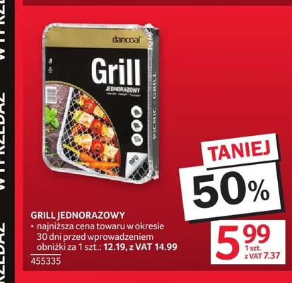 Grill jednorazowy Dancoal promocja w Selgros