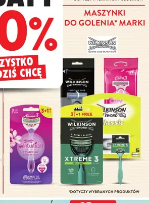 Maszynki do golenia marki Wilkinson Sword promocja w Intermarche