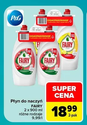 Płyn do naczyń Fairy 2-pak promocja w Carrefour