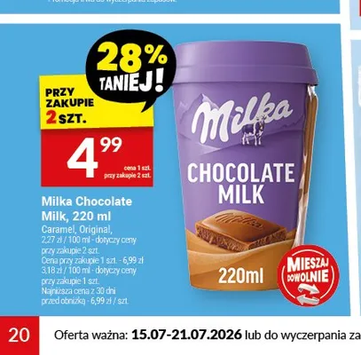 Napój mleczny Milka Chocolate Milk Original promocja w Twój Market