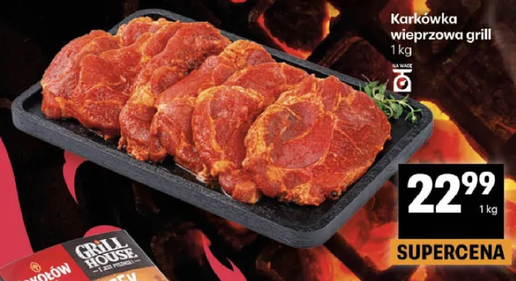 Karkówka wieprzowa grill promocja w Delikatesy Centrum