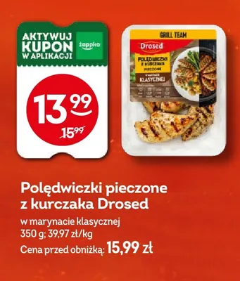 Polędwiczki pieczone z kurczaka Drosed w marynacie klasycznej promocja w Żabka