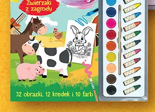 Kolorowanka Maluj i koloruj Zwierzaki z zagrody promocja w Biedronka