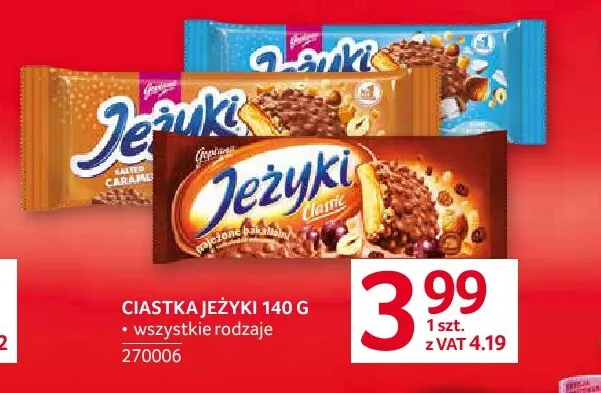 Ciastka Jeżyki Goplana promocja w Selgros