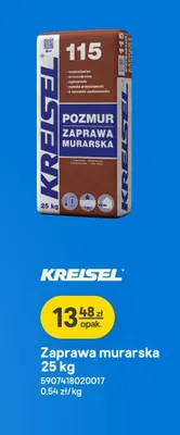 Zaprawa murarska Kreisel promocja w Castorama