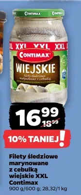 Filety śledziowe marynowane z cebulką wiejskie XXL promocja w Netto