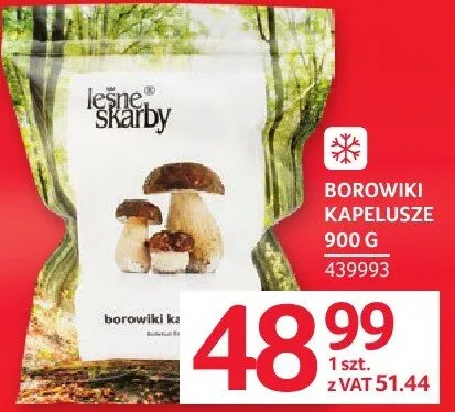 Borowiki kapelusze 900 g promocja w Selgros