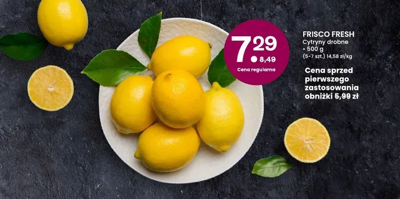 Cytryny drobne Frisco Fresh promocja w Frisco