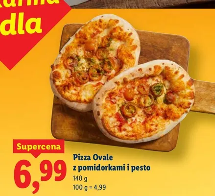Pizza Ovale z pomidorkami i pesto promocja w Lidl
