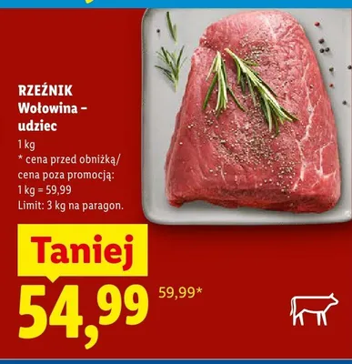 Wołowina udziec Rzeźnik promocja w Lidl