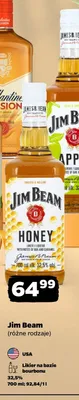 Likier na bazie bourbonu Jim Beam Apple promocja w Netto