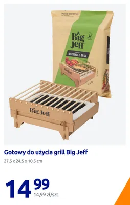 Gotowy do użycia grill Big Jeff 27,5x24,5x10,5 cm promocja w Action
