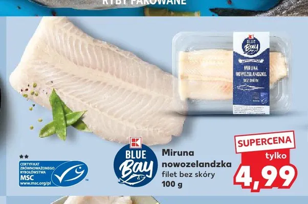 Miruna nowozelandzka filet bez skóry Blue Bay promocja w Kaufland