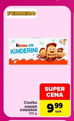 Ciastka Kinder Kinderini promocja w Carrefour Market