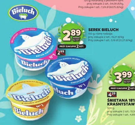 Śmietana 18% promocja w Stokrotka