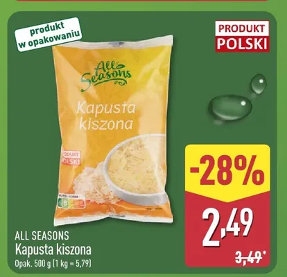 Kapusta kiszona 500 g promocja w Aldi