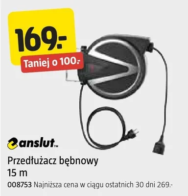 Przedłużacz bębnowy 15 m promocja w Jula
