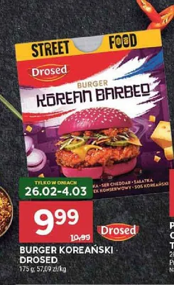 Burger koreański promocja w Stokrotka