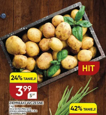 Ziemniaki wczesne greckie promocja w Chata Polska