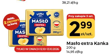 Masło ekstra Kanka promocja w Społem Częstochowa