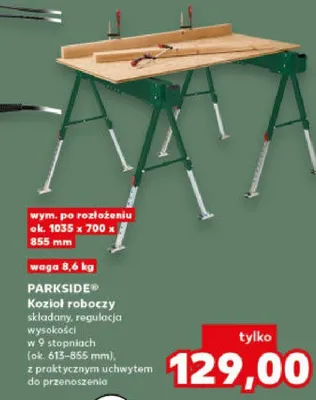 Kozioł roboczy składany promocja w Kaufland