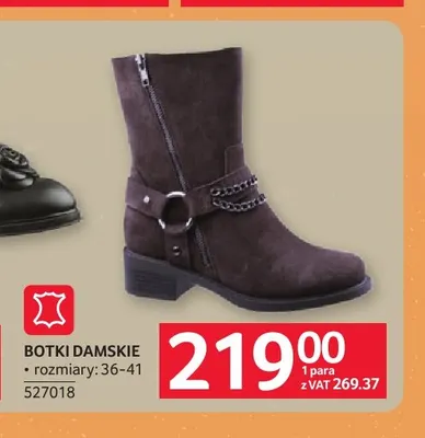Botki damskie promocja w Selgros