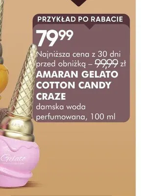 Woda perfumowana damska Amaran Gelato Cotton Candy Craze promocja w Super-Pharm