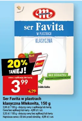 Ser favita w plastrach klasyczna promocja w Twój Market