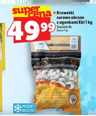 Krewetki surowe obrane z ogonkami Ebi promocja w TOPAZ
