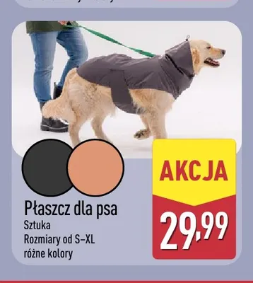 Płaszcz dla psa promocja w Aldi