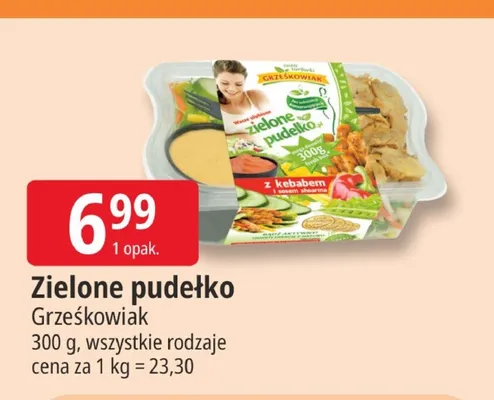 Zielone pudełko Grześkowiak promocja w Leclerc
