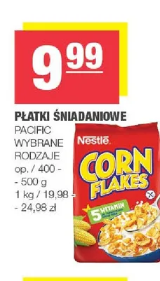Płatki śniadaniowe Nestle Corn Flakes promocja w SPAR