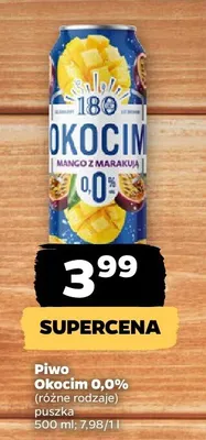 Piwo Okocim 0,0% (różne rodzaje) promocja w Netto