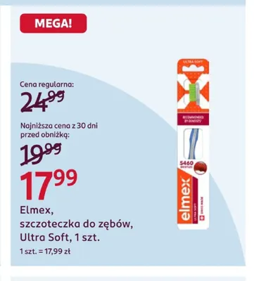 Szczoteczka do zębów Ultra Soft Elmex promocja w Rossmann