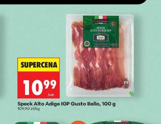 Speck Alto Adige IGP Gusto Bello promocja w Biedronka