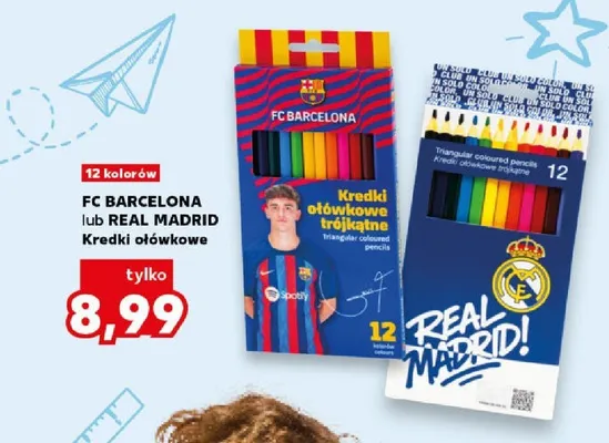 Kredki ołówkowe FC Barcelona promocja w Kaufland