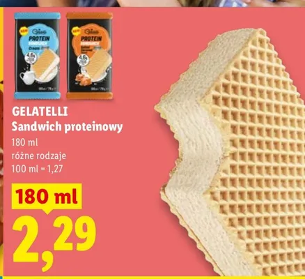 Sandwich proteinowy różne rodzaje promocja w Lidl