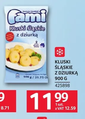 Kluski śląskie z dziurką Fami promocja w Selgros